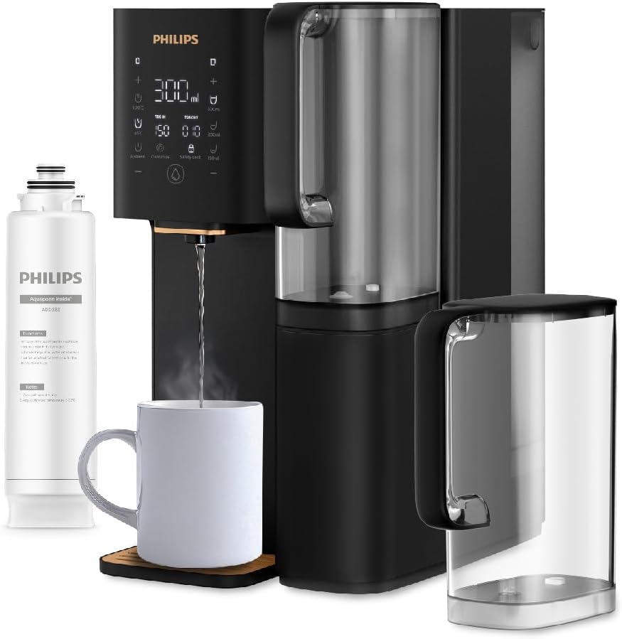 Philips Umkehrosmose-Wasserstation ADD6920BK01/10, Aquaporin Inside, eliminiert bis zu 110 Substanzen