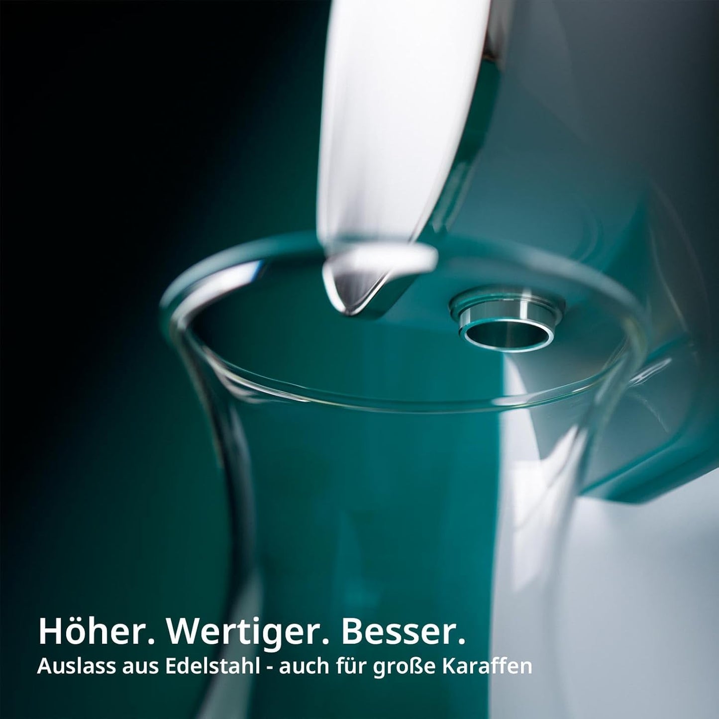 OsmoFresh Quella Pro Black Auftisch Osmoseanlage, 6 Temperaturstufen, 7-fach Filterung, UV, kalkfreies Trinkwasser