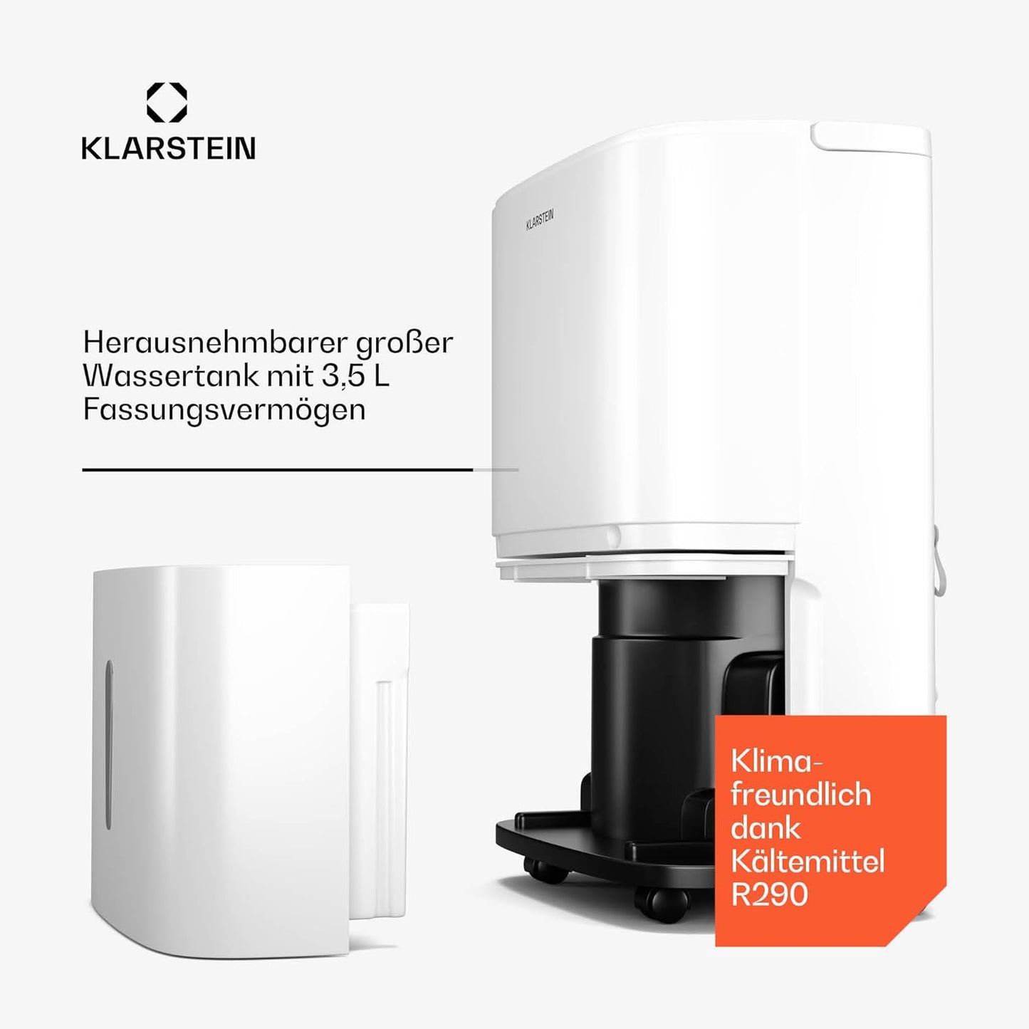 Klarstein Luftentfeuchter bis 55m², Smart Dehumidifier für Wohnung, Bad & Keller, 50L, WLAN IoT App