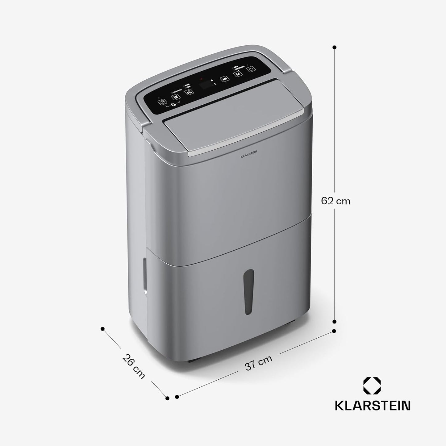 Klarstein Luftentfeuchter bis 55m², Smart Dehumidifier für Wohnung, Bad & Keller, 50L, WLAN IoT App