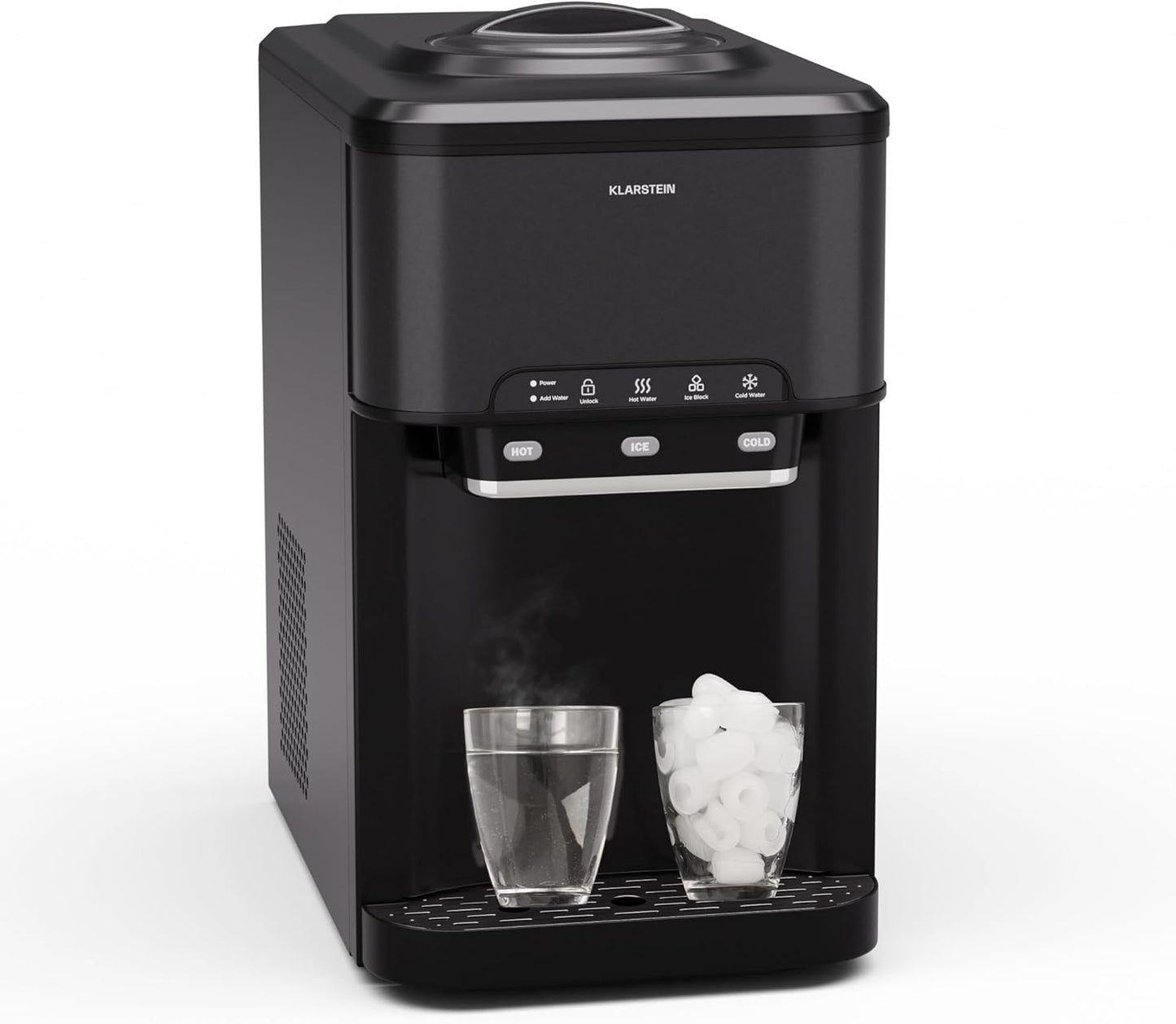 Klarstein ArcticBlend 3in1-Eiswürfelmaschine – 20 kg/24 h, Kugeleis & Crushed Ice, 6-Liter-Wassertank