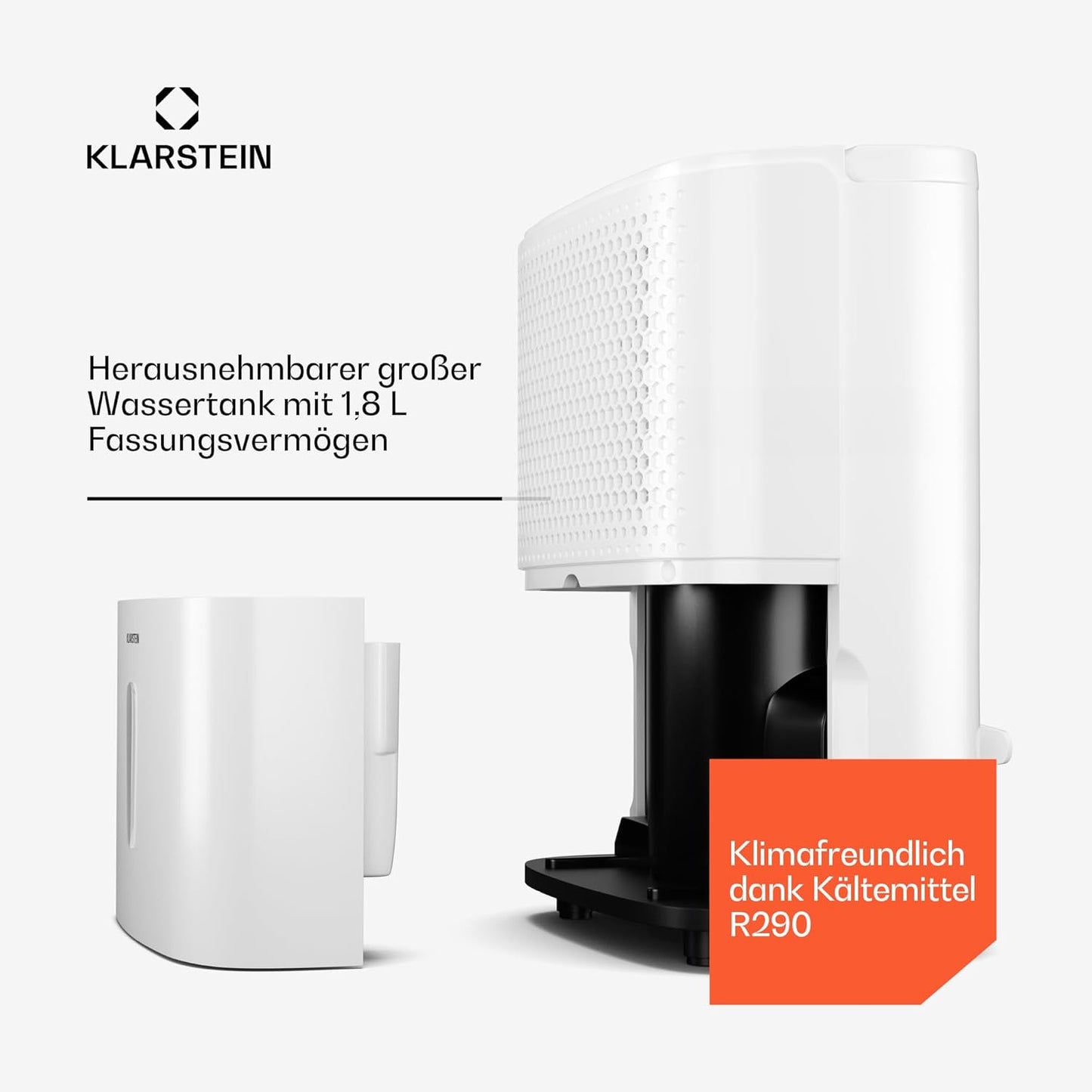 Klarstein Luftentfeuchter bis 55m², Smart Dehumidifier für Wohnung, Bad & Keller, 50L, WLAN IoT App