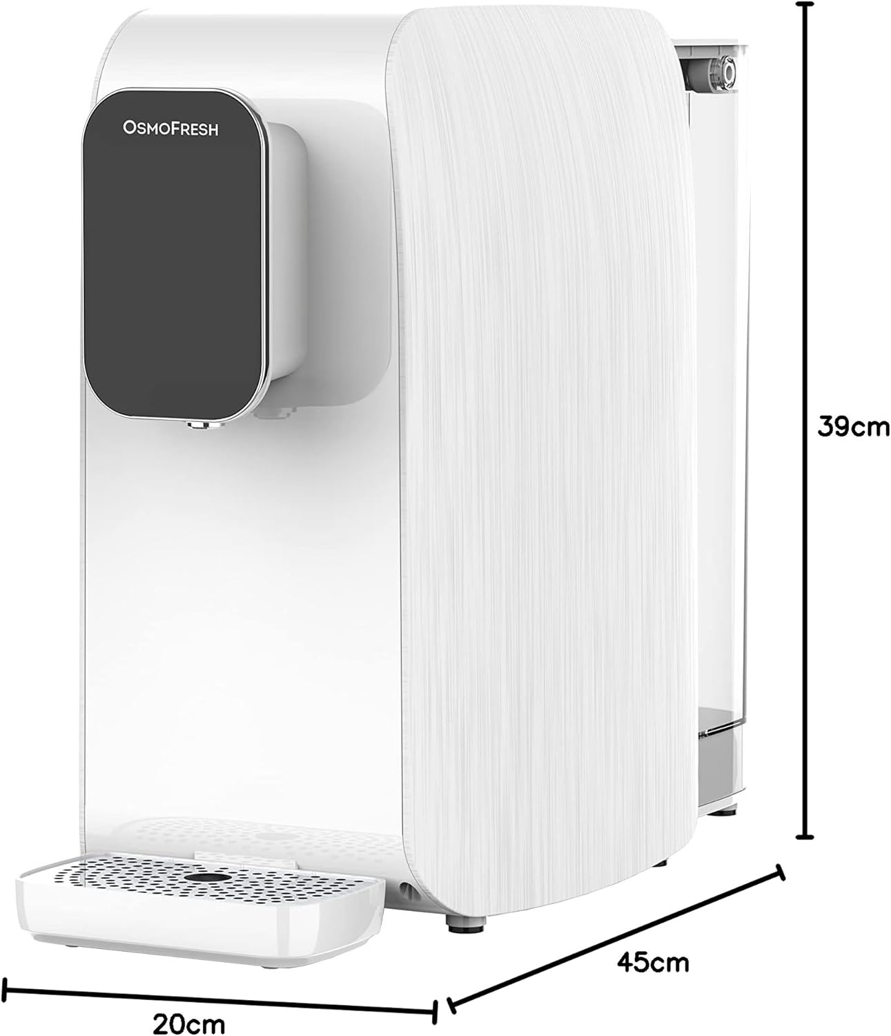 OsmoFresh Quella Life BLACK EDITION, 6 Temperaturstufen, 5-stufige Filterung, mobil, kalkfreies Trinkwasser