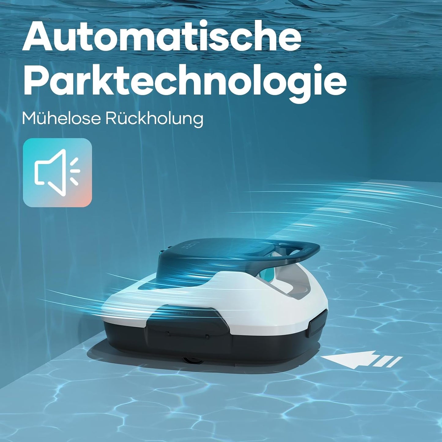 AIPER Poolroboter, Kabelloser Poolsauger Akku, 90 Minuten Reinigungszeit