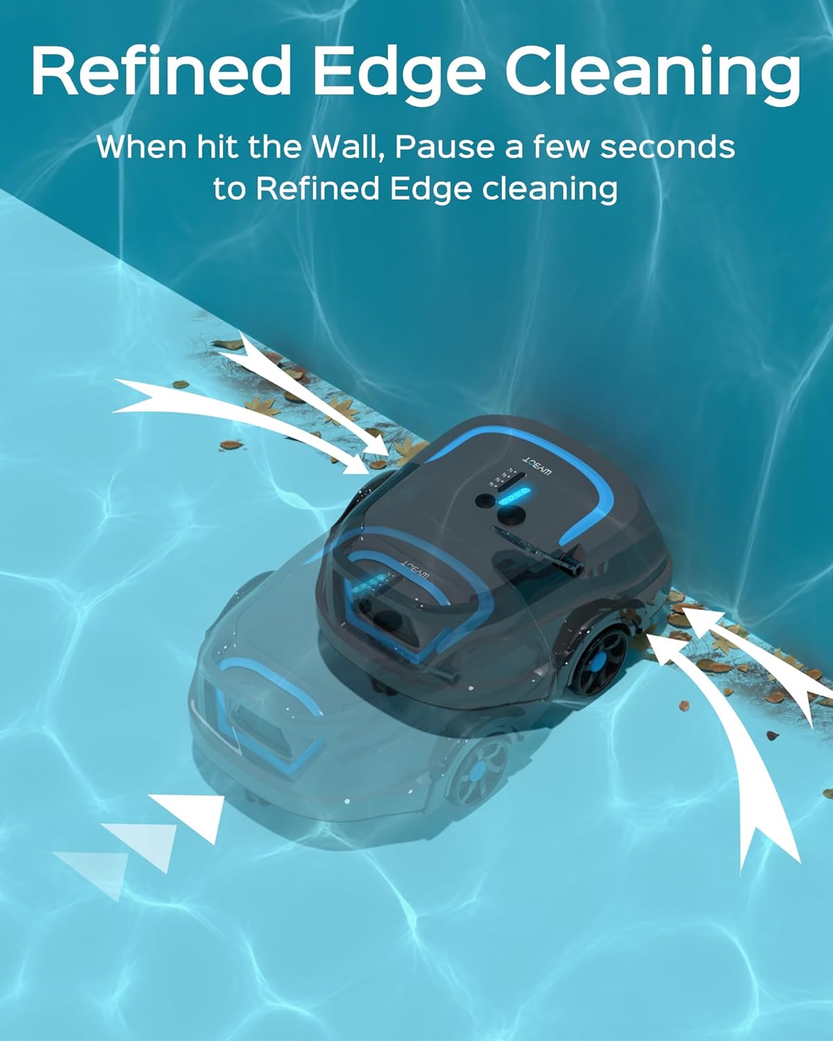WYBOT A1 Poolroboter Akku mit Zweischicht-Filtersystem 120 Mins Reinigung