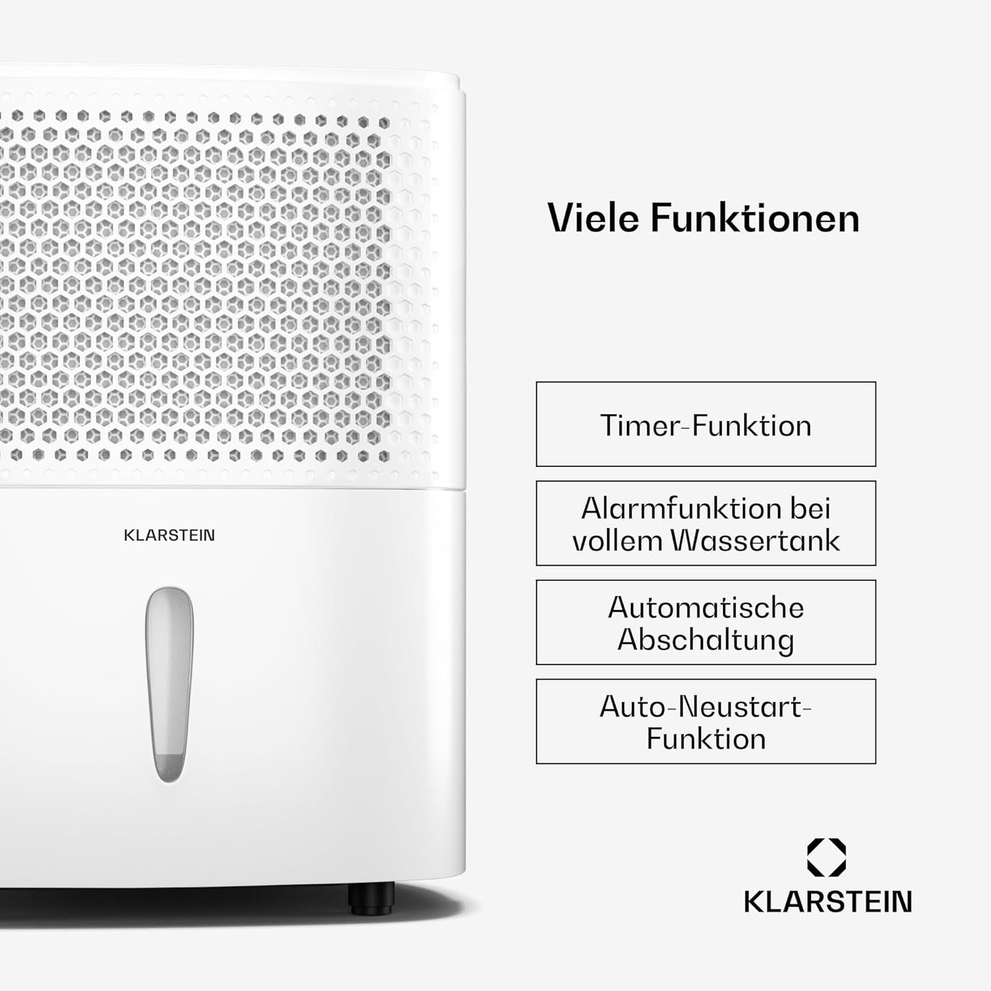 Klarstein Luftentfeuchter bis 55m², Smart Dehumidifier für Wohnung, Bad & Keller, 50L, WLAN IoT App