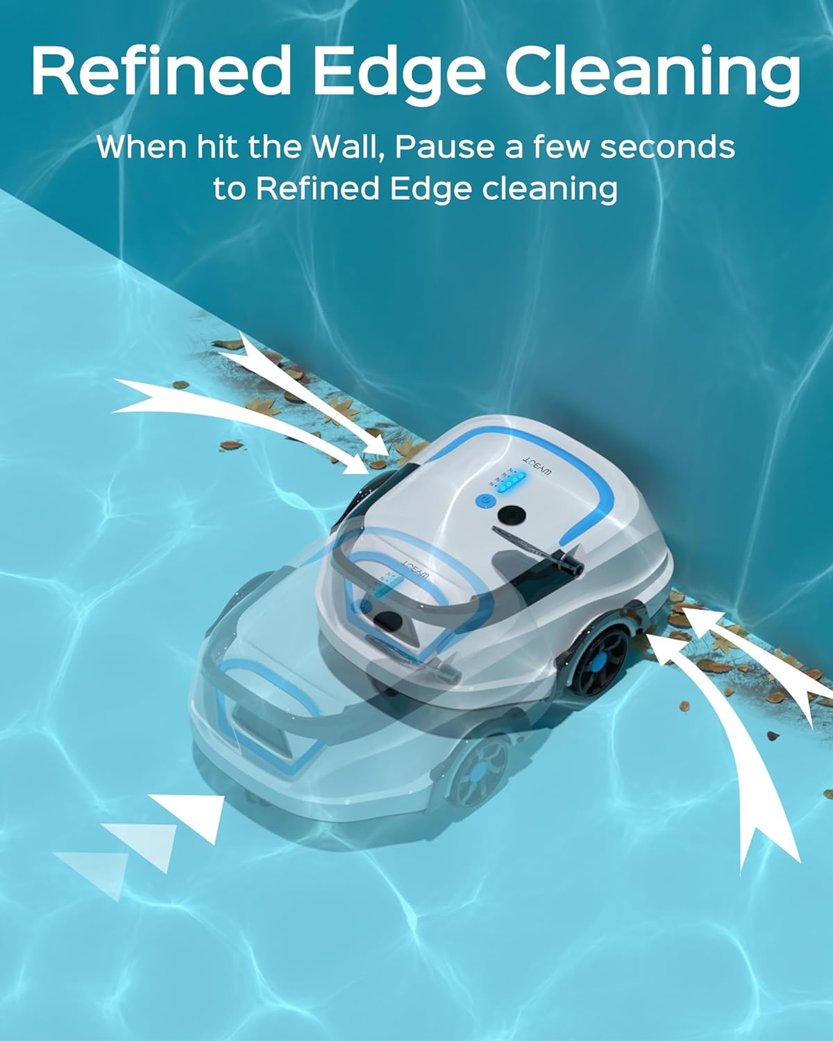 WYBOT A1 Poolroboter Akku mit Zweischicht-Filtersystem 120 Mins Reinigung