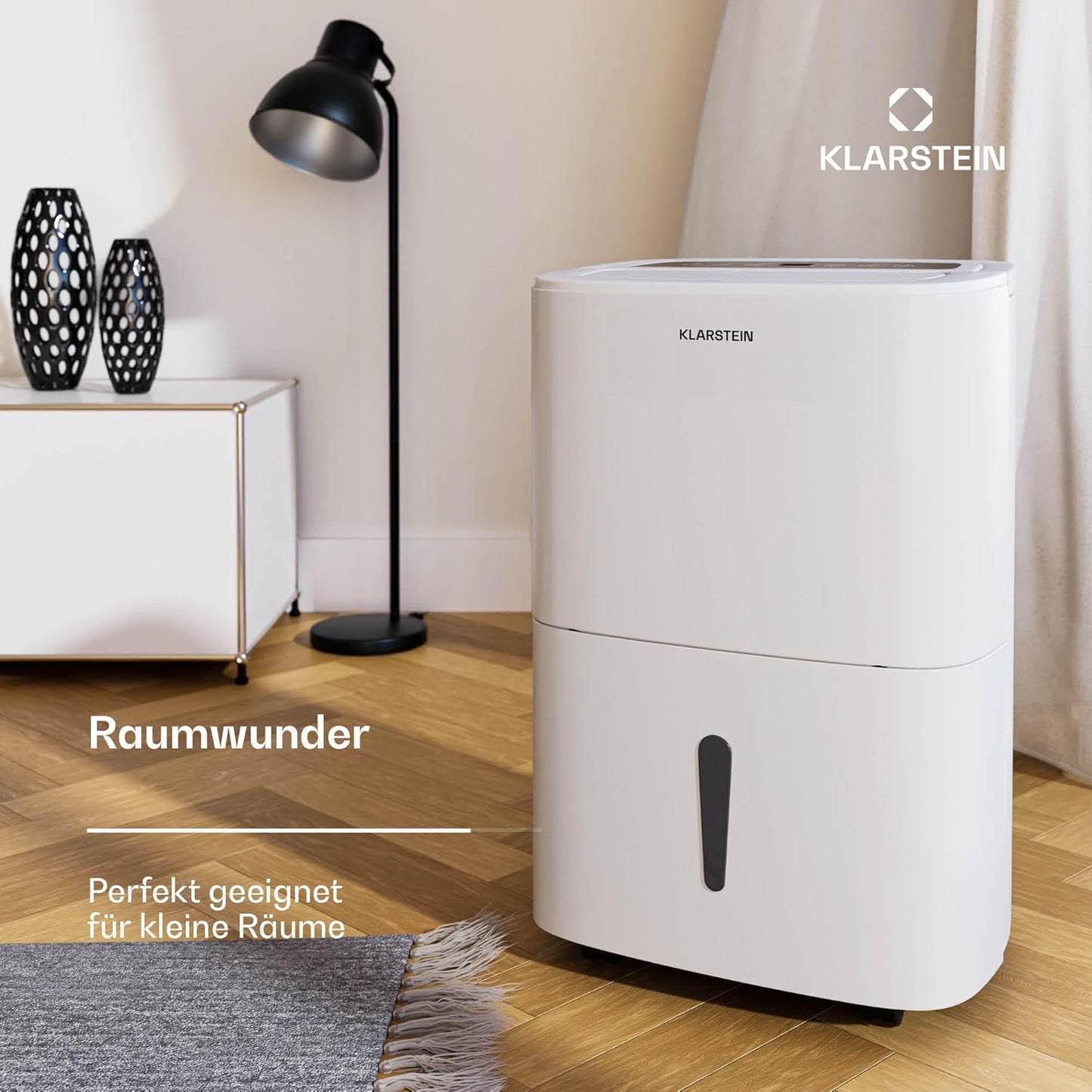Klarstein Luftentfeuchter bis 55m², Smart Dehumidifier für Wohnung, Bad & Keller, 50L, WLAN IoT App