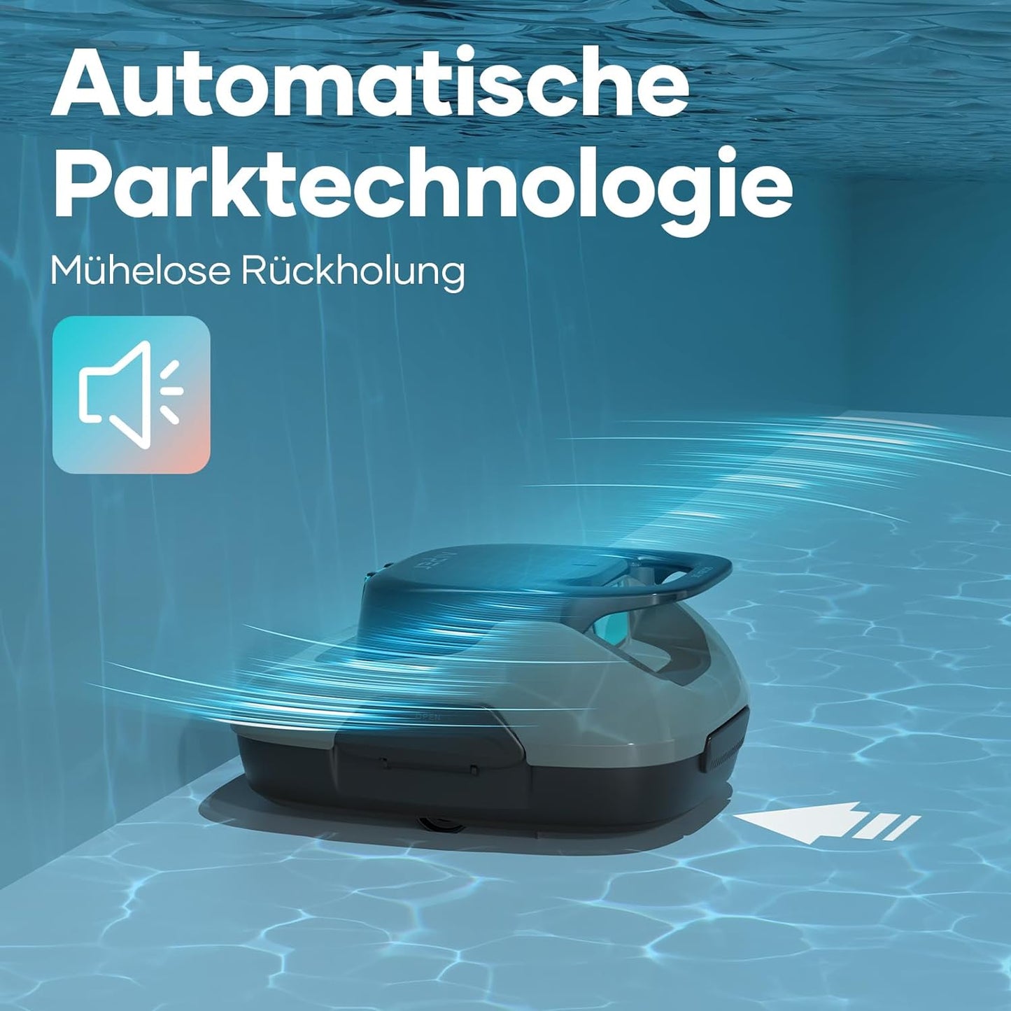 AIPER Poolroboter, Kabelloser Poolsauger Akku, 90 Minuten Reinigungszeit