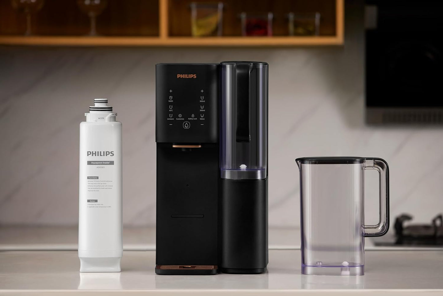 Philips Umkehrosmose-Wasserstation ADD6920BK01/10, Aquaporin Inside, eliminiert bis zu 110 Substanzen