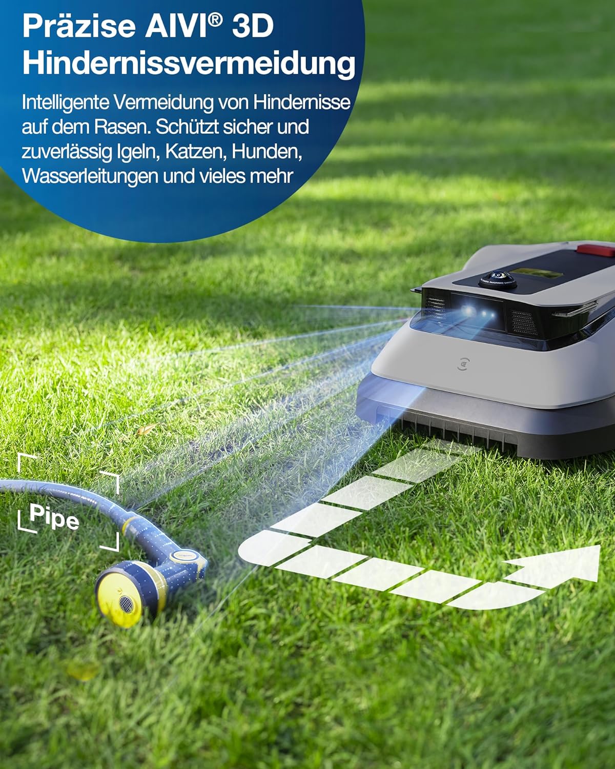 ECOVACS GOAT G1-800 Mähroboter ohne Begrenzungskabel 800㎡