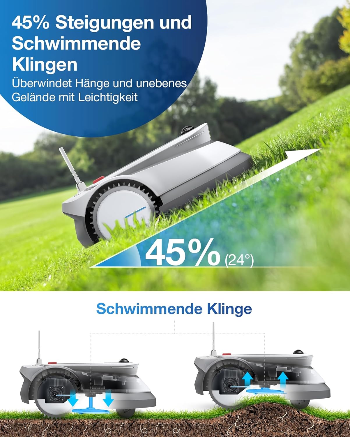 ECOVACS GOAT G1-800 Mähroboter ohne Begrenzungskabel 800㎡