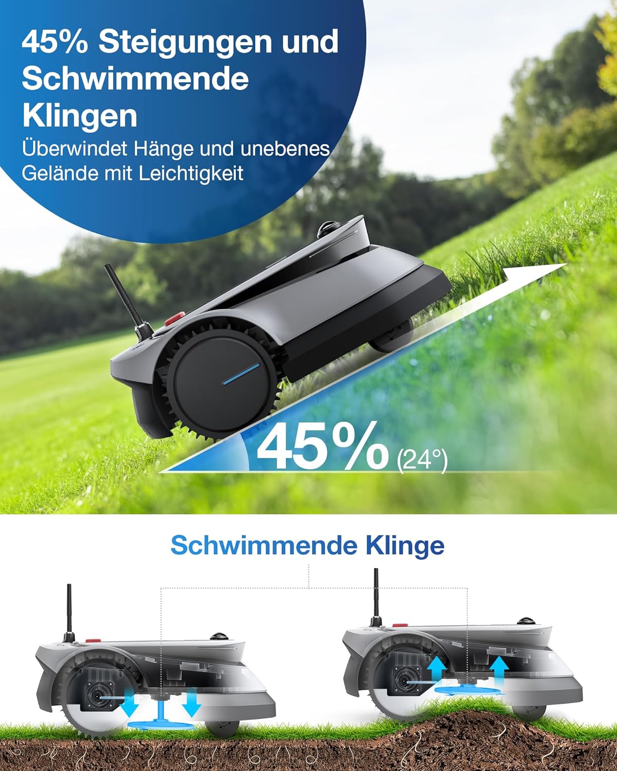 ECOVACS GOAT G1-800 Mähroboter ohne Begrenzungskabel 800㎡