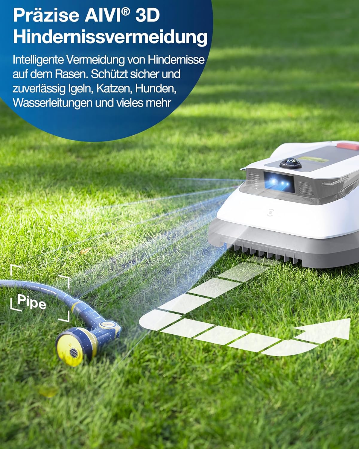 ECOVACS GOAT G1-800 Mähroboter ohne Begrenzungskabel 800㎡