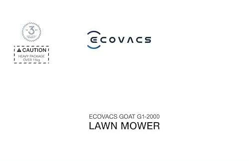 Ecovacs Goat G1-2000 Mähroboter mit Robuster Garage & Auto-Verbindung-Modul, ohne Begrenzungskabel für Gärten bis zu 2,000m2