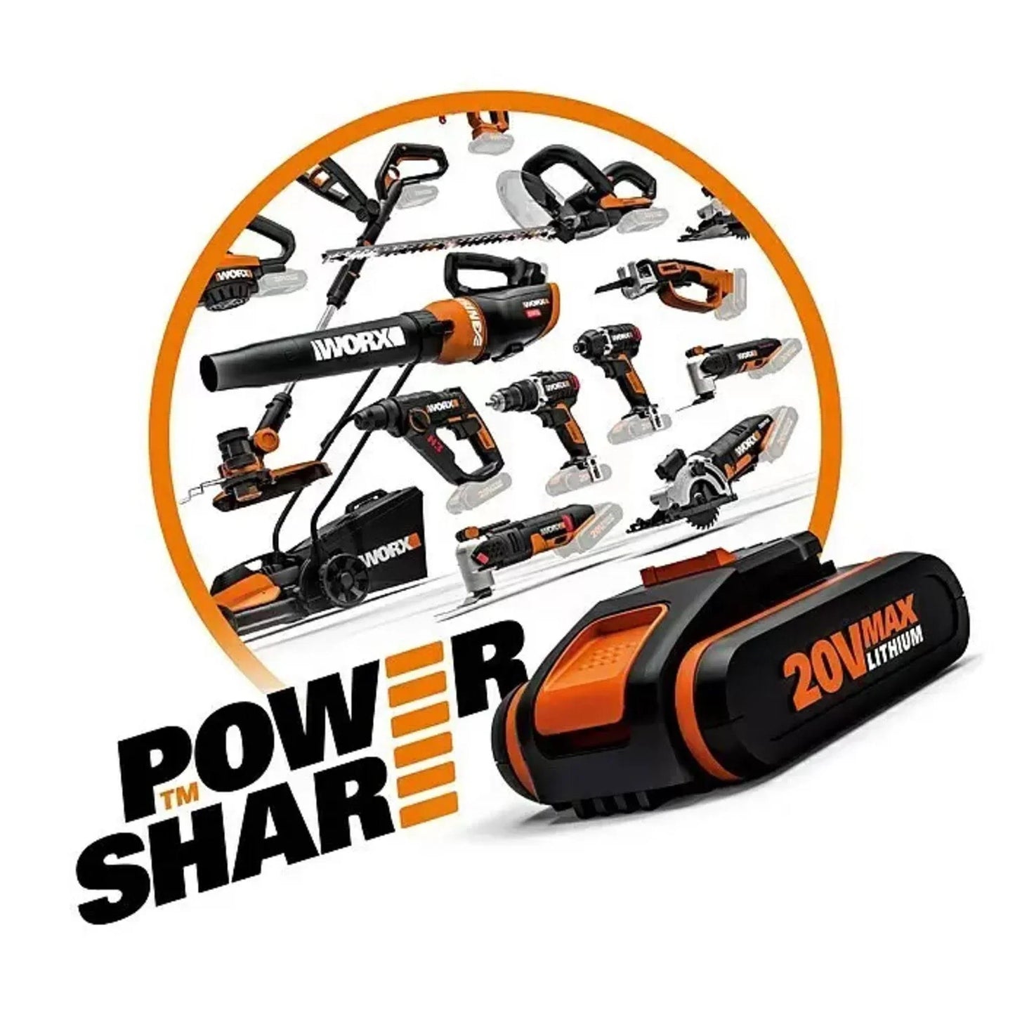 Worx Rasenmähroboter PowerShare 20V Maschinenpaket Landroid Vision M600, bis 600 m² Rasenfläche