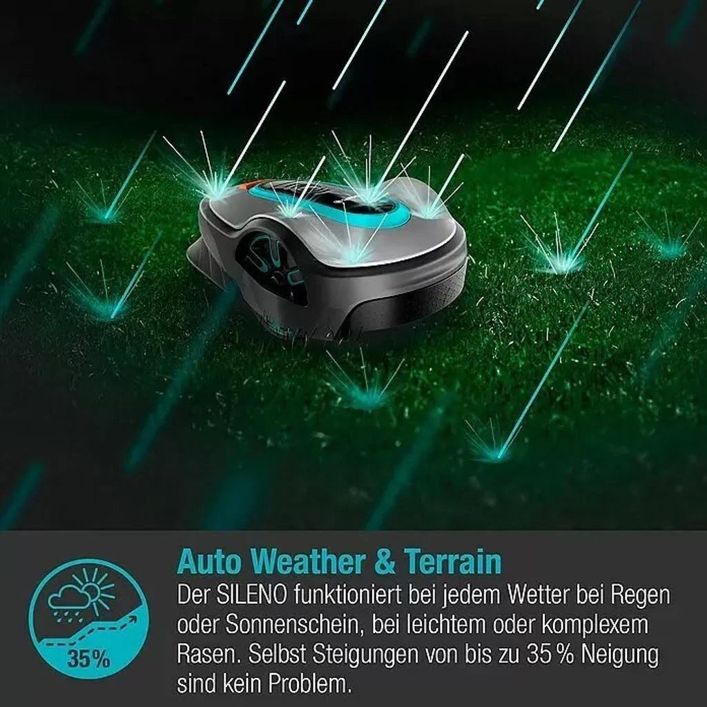 Gardena Rasenmähroboter Garten-Kartierung und Zonenmanagement: Die Intelligente Technologie, bis 750 m² Rasenfläche