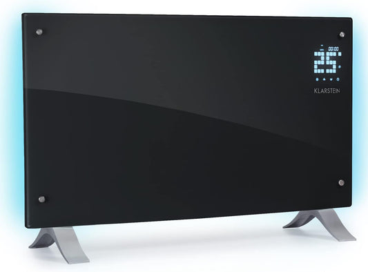 Klarstein Elektroheizung, Konvektor mit Bodenrollen, mobile, energiesparend, leise, 1000W, mit Thermostat