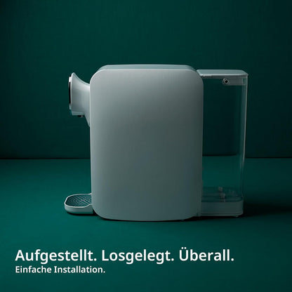 OsmoFresh Quella Pro Black Auftisch Osmoseanlage, 6 Temperaturstufen, 7-fach Filterung, UV, kalkfreies Trinkwasser