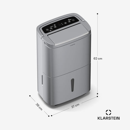 Klarstein Luftentfeuchter bis 55m², Smart Dehumidifier für Wohnung, Bad & Keller, 50L, WLAN IoT App