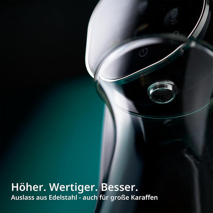 OsmoFresh Quella Pro Black Auftisch Osmoseanlage, 6 Temperaturstufen, 7-fach Filterung, UV, kalkfreies Trinkwasser