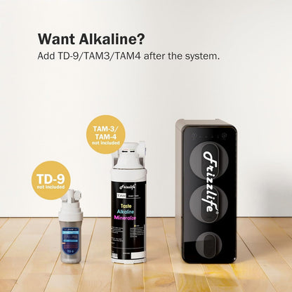 Frizzlife RO Umkehrosmose-Wasserfiltersystem (PD800-TAM4 Alkalisch RO)
