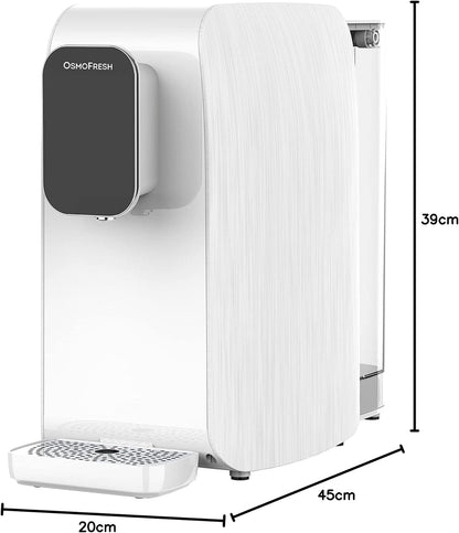 OsmoFresh Quella Life BLACK EDITION, 6 Temperaturstufen, 5-stufige Filterung, mobil, kalkfreies Trinkwasser