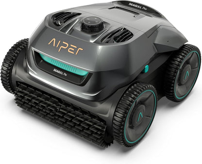 AIPER Poolroboter, Quad-Motorensystem, WavePath Navigationstechnologie, 3 Reinigungsmodi, Wandklettern, Poolsauger Akku Kabellos