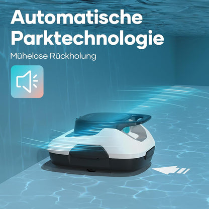 AIPER Poolroboter, Kabelloser Poolsauger Akku, 90 Minuten Reinigungszeit