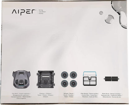 AIPER Poolroboter mit Quad-Motor, WavePath Navigation, 3 Reinigungsmodi, kabellos für Pools bis 150㎡