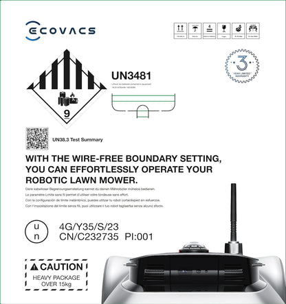 ECOVACS GOAT G1-800 Mähroboter ohne Begrenzungskabel 800㎡