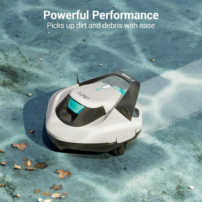 AIPER Poolroboter, Quad-Motorensystem, WavePath Navigationstechnologie, 3 Reinigungsmodi, Wandklettern, Poolsauger Akku Kabellos