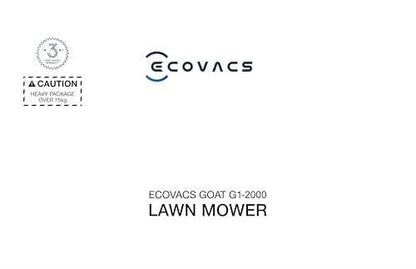 Ecovacs Goat G1-2000 Mähroboter mit Robuster Garage & Auto-Verbindung-Modul, ohne Begrenzungskabel für Gärten bis zu 2,000m2