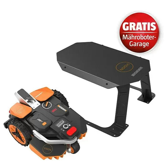 Worx Rasenmähroboter PowerShare 20V Maschinenpaket Landroid Vision M600, bis 600 m² Rasenfläche